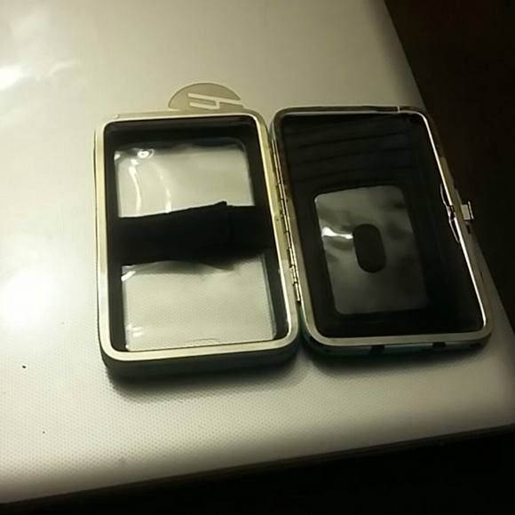 Brand new teal hard phone case/wallet - Picture 3 of 3